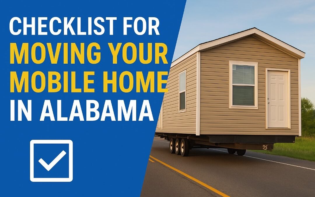 Checklist for Moving Your Mobile Home in Alabama