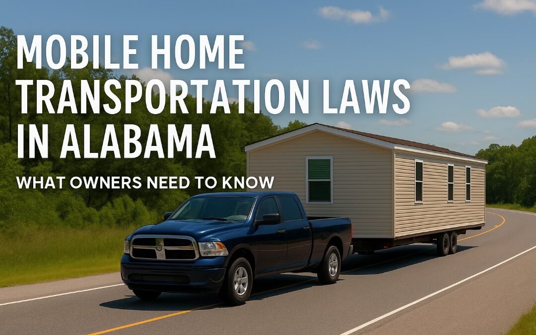 Mobile Home Transportation Laws in Alabama: What Owners Need to Know